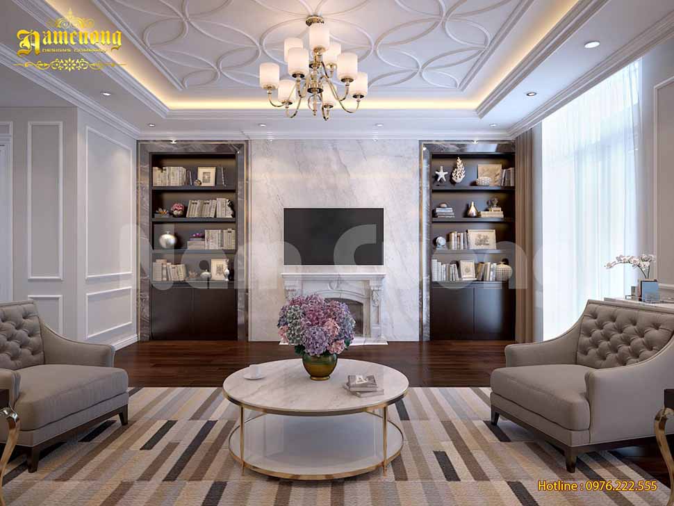 Thiết kế phòng khách 30m2 theo phong cách hiện đại